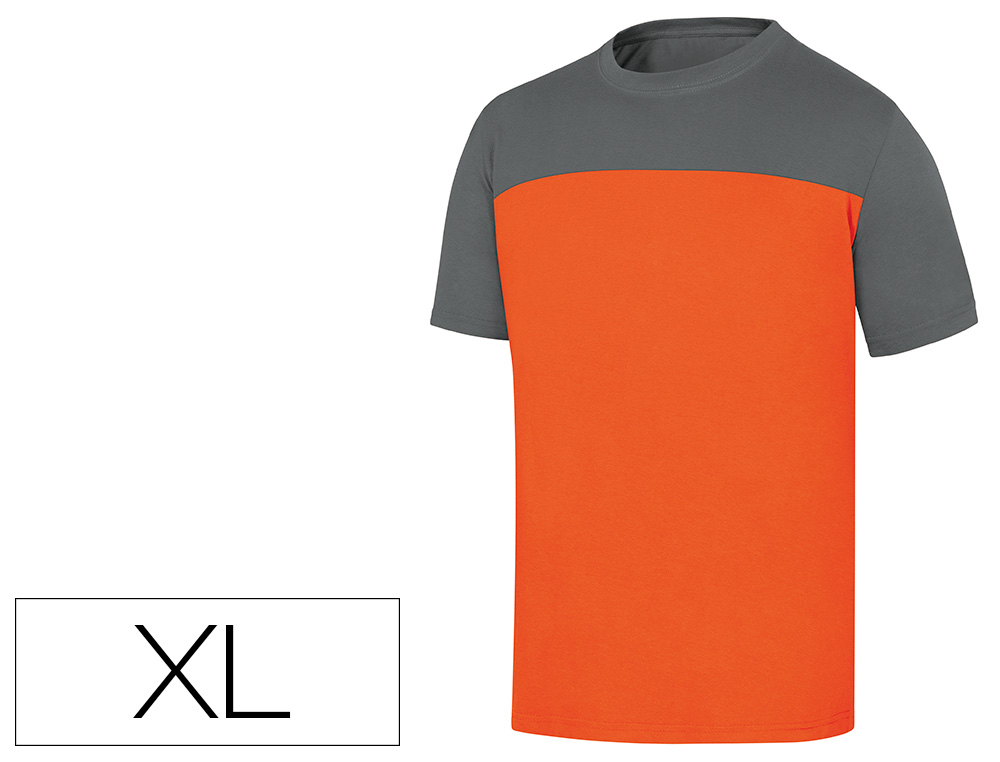 T-shirt de algodao deltaplus cor cinza laranja formato xl - GENOAGRXG T-shirt de algodao deltaplus cor cinza laranja formato xl - GENOAGRXG