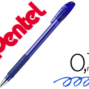 Esferografica pentel bx487 com tampa cor azul