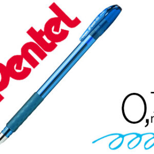 Esferografica pentel bx487 com tampa cor azul ceu
