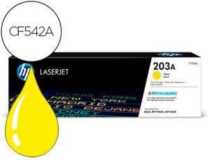 Toner hp 203a laserjet pro m254 / mfp m280 / mfp m281 amarelo 1300 pag