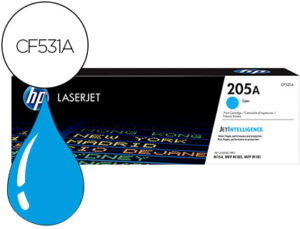 Toner hp 205a laserjet m154a / 154nw / mfp m180n / 181fw cian 900 pag
