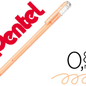 Roller pentel k108 laranja pastel 0