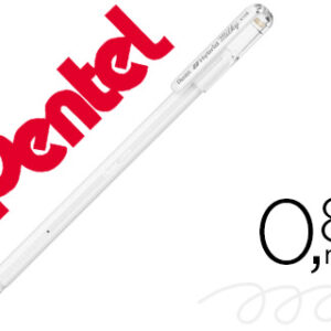 Roller pentel k108 branco pastel 0