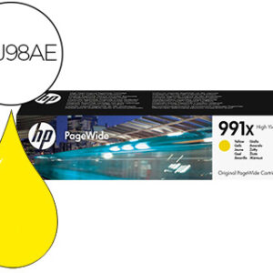 Tinteiro hp 991x pagewide 755dn/mfp774dn/mfp 774dns/mfp779dn/mfp 779dn/p77740dw/p77750z/amarelo