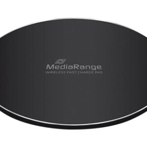 Carregador sem fios mediarange para smartphones compativel com carga rapida qi cor preta - MRMA111