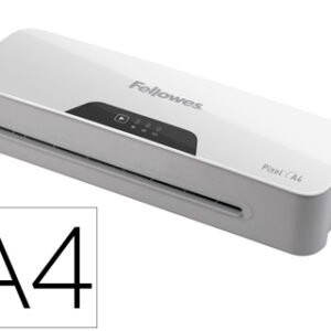 Plastificadora fellowes pixel din a4 2 rolos sistema anti-encravamento desliga automaticamente ate 125 microns