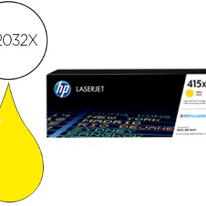Toner hp 415x laser color m454 / mfp m479 amarelo 6000 paginas