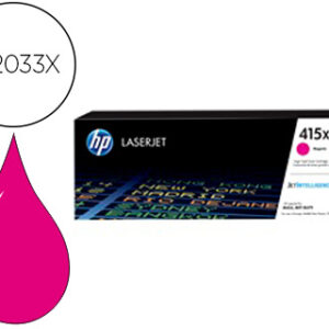 Toner hp 415x laser color m454 / mfp m479 magenta 6000 paginas
