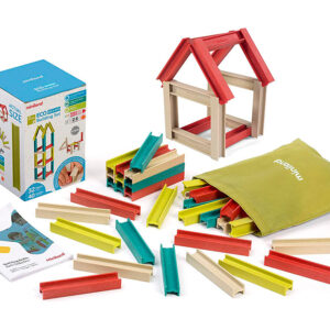 Juego miniland de construccion compuesto de 32 vigas material eco 150x210x150 mm