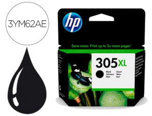 Tinteiro hp 305xl deskjet 1210 / 1212 / 1255 / 2732 / 2752 / 4155 / 4158 envy 6020 / 6052 /6055 / 6420 preto 240