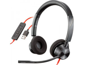 Auricular plantronics blackwire 3320 diadema binaural cabo usb-a