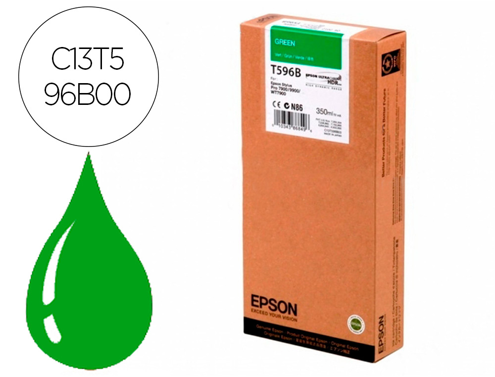Tinteiro epson gf stylus photo 7900/9900 verde Tinteiro epson gf stylus photo 7900/9900 verde