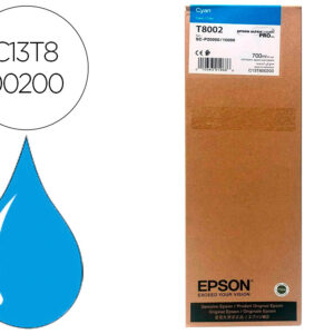 Tinteiro epson singlepack cian t800200 ultrachrome pro 700ml