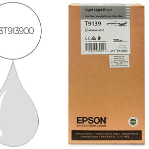 Tinteiro epson t9139 light light preto ink 200ml