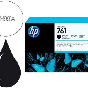 Tinteiro hp designjet t7100 preto mate n 761 400 ml/1000 paginas