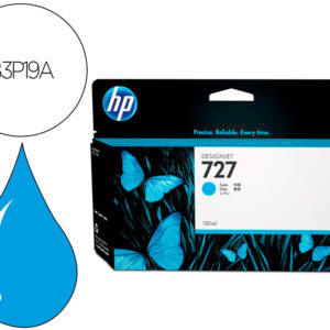 Tinteiro hp designjet t920/t1500 n 727 cian alta/1000 paginas
