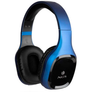 Auriculares ngs artica sloth bluetooth 5.0 com microfone diadema ajustavel bateria 10 horas cor azul