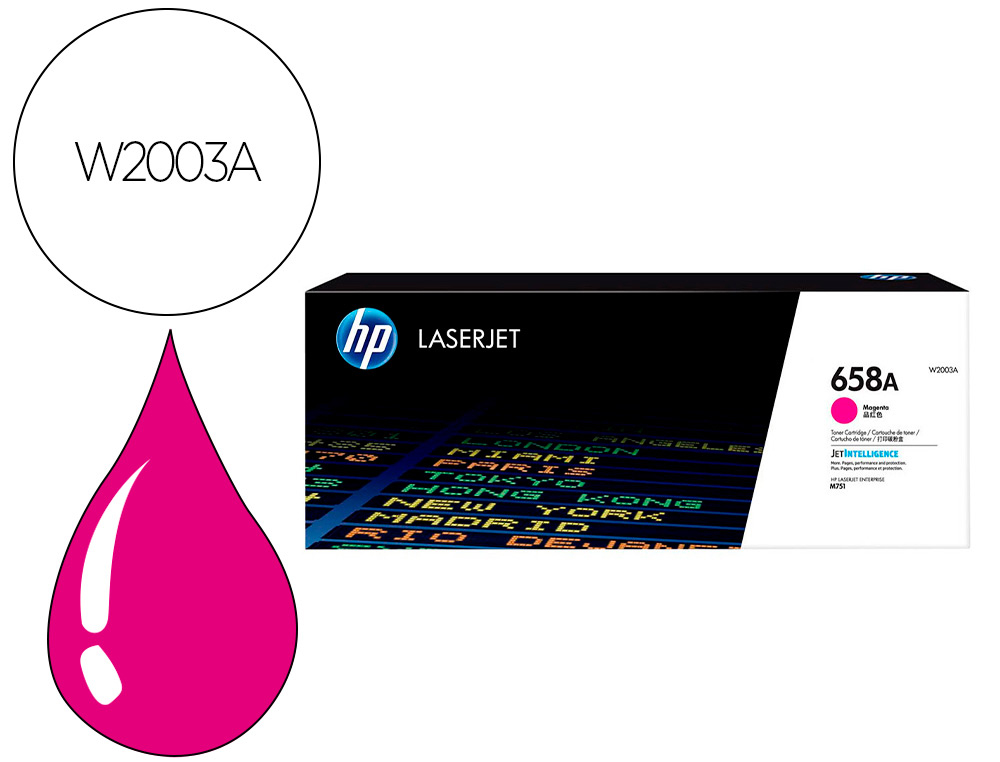Toner hp enterprise m751toner magenta 658a - W2003A Toner hp enterprise m751toner magenta 658a - W2003A