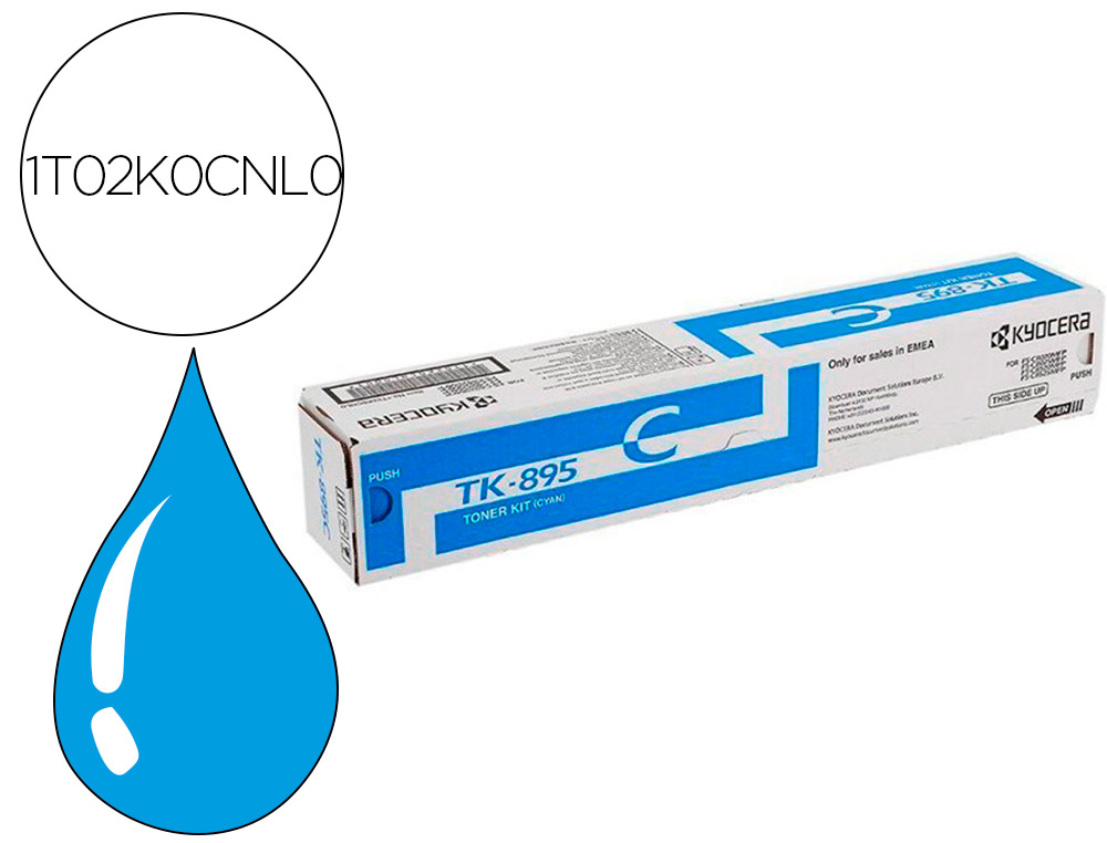 Toner kyocera -mita tk895c fsc-8020mcp / 8025mcp / c8520 / c8525 laser cian tk895c Toner kyocera -mita tk895c fsc-8020mcp / 8025mcp / c8520 / c8525 laser cian tk895c