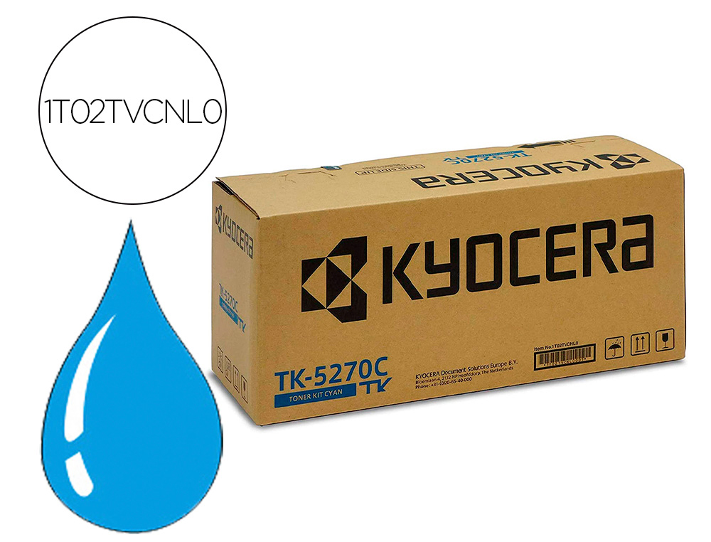 Toner kyocera tk5270c cian para ecosys m6230 / 6630cidn Toner kyocera tk5270c cian para ecosys m6230 / 6630cidn