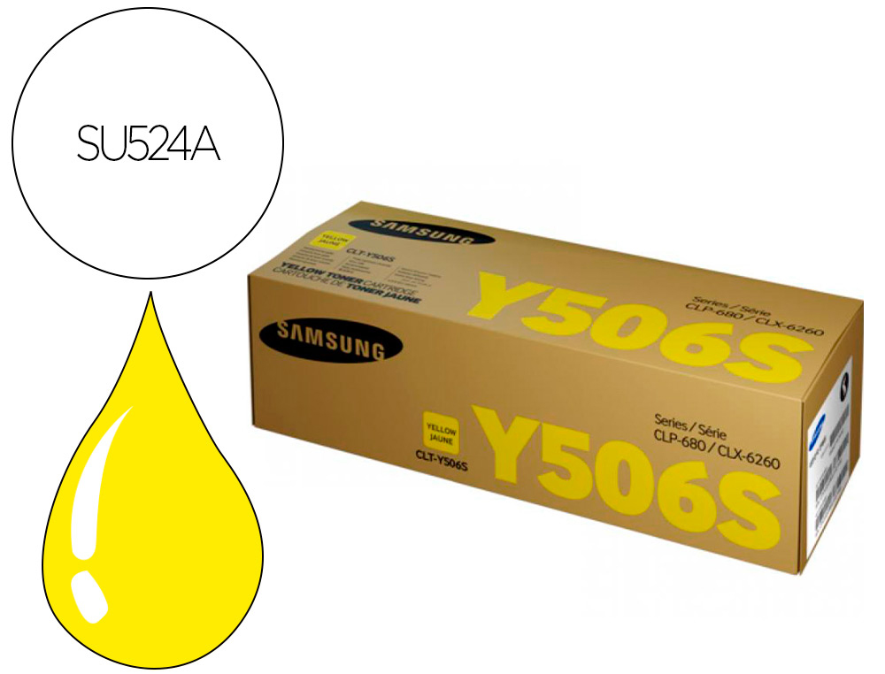 Toner hp samsung clp680nd clx6260 series amarelo Toner hp samsung clp680nd clx6260 series amarelo