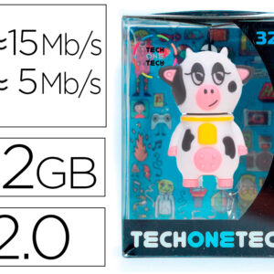 Pen drive usb tech one tech paca a vaca 32 gb