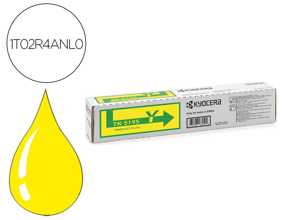 Toner kyocera tk5195y mita amarelo 7000 paginas Toner kyocera tk5195y mita amarelo 7000 paginas