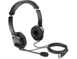 Auriculares kensington hi-fi com microfone cabo usb 182 cm