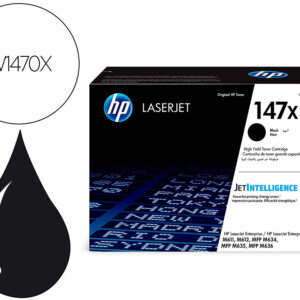 Toner hp 147x m611 / m612 / mfp m635 / mfp m 636 preto 25200 paginas