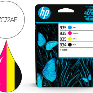 Toner hp 934/935 y 6zc72ae multi pack preto / cian / magenta / amarelo
