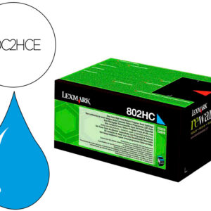 Toner laser lexmark 80c2hce cian 3000 paginas
