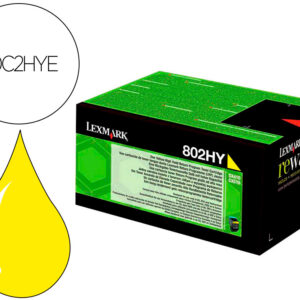 Toner laser lexmark 80c2hye amarelo 3000 paginas