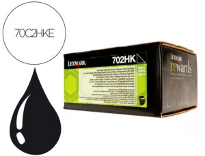 Toner laser lexmark 702hke preto 4000 paginas