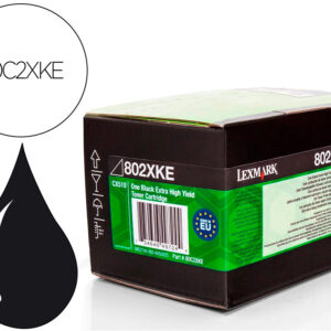 Toner laser lexmark 80c2xke preto 8000 paginas