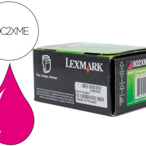 Toner laser lexmark 80c2xme magenta 4000 paginas