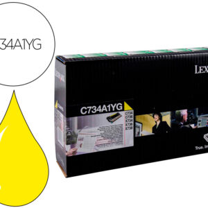 Toner laser lexmark c734 amarelo 6000 paginas