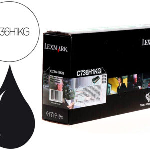 Toner laser lexmark c736h1kg 12000 paginas