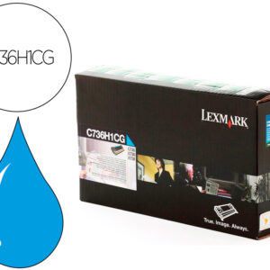 Toner laser lexmark c736h1cg 10000 paginas