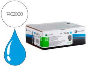 Toner lexmark laser 74c20c0 cx725de / cs720d e/ cs725de cian 3000 paginas