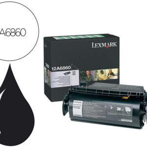 Toner lexmark laser t620 / t622 12a6860 preto 10000 paginas