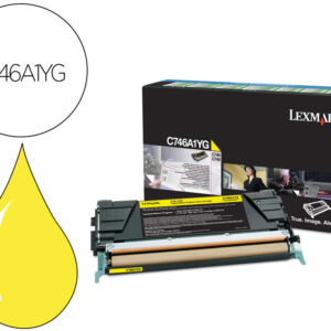 Toner lexmark laser c746a1yg c746 / c748 amarelo 7000 paginas