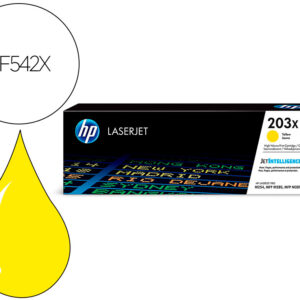 Toner hp laserjet 203x m254dw / 280nw / 281fdw amarelo 2500 paginas