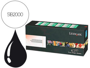 Toner lexmark laser 51b2000 ms 317dn/ 417dn / 517dn / 617dn / mx 317dn / 417de / 517de / 617de preto 2500