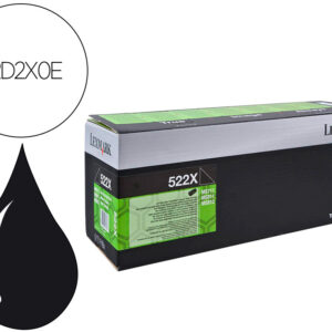 Toner lexmark laser 52d2x0e ms811 series / ms812 series preto 45000 paginas