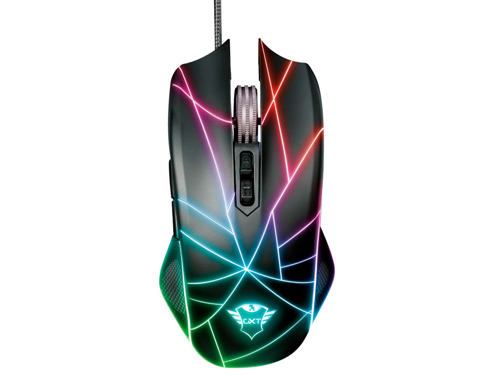 Rato trust gaming gxt160x ture rgb 7 botoes luzes led iluminacao personalizavel 200/4500 dpi cor preto Rato trust gaming gxt160x ture rgb 7 botoes luzes led iluminacao personalizavel 200/4500 dpi cor preto