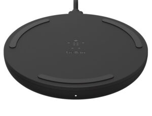 Base de carregamento sem fios belkin wia001vfbk boost charge 10w + carregador qc 3.0 24w cor preto