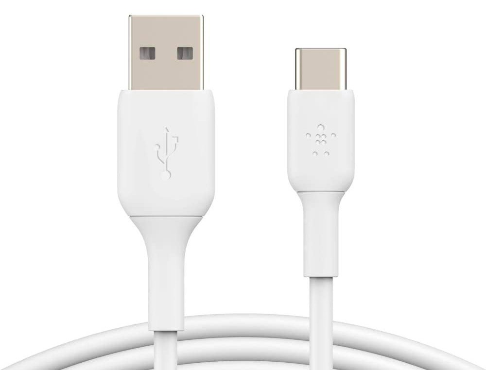 Cabo belkin cab001bt2mwh usb-c a usb-a boos charge comprimento 2 m cor branco Cabo belkin cab001bt2mwh usb-c a usb-a boos charge comprimento 2 m cor branco