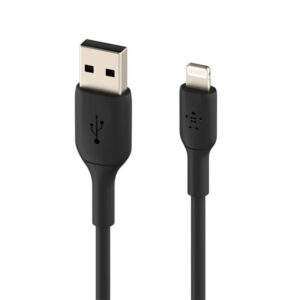 Cabo lightning belkin caa001bt2mbk a usb-a boost charge comprimento 2 m cor preto