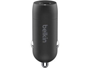 Carregador para carro belkin cca003btbk usb-c pd 20w boost charge cor preto