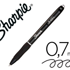 Boligrafo sharpie retractil tinta gel punta 0